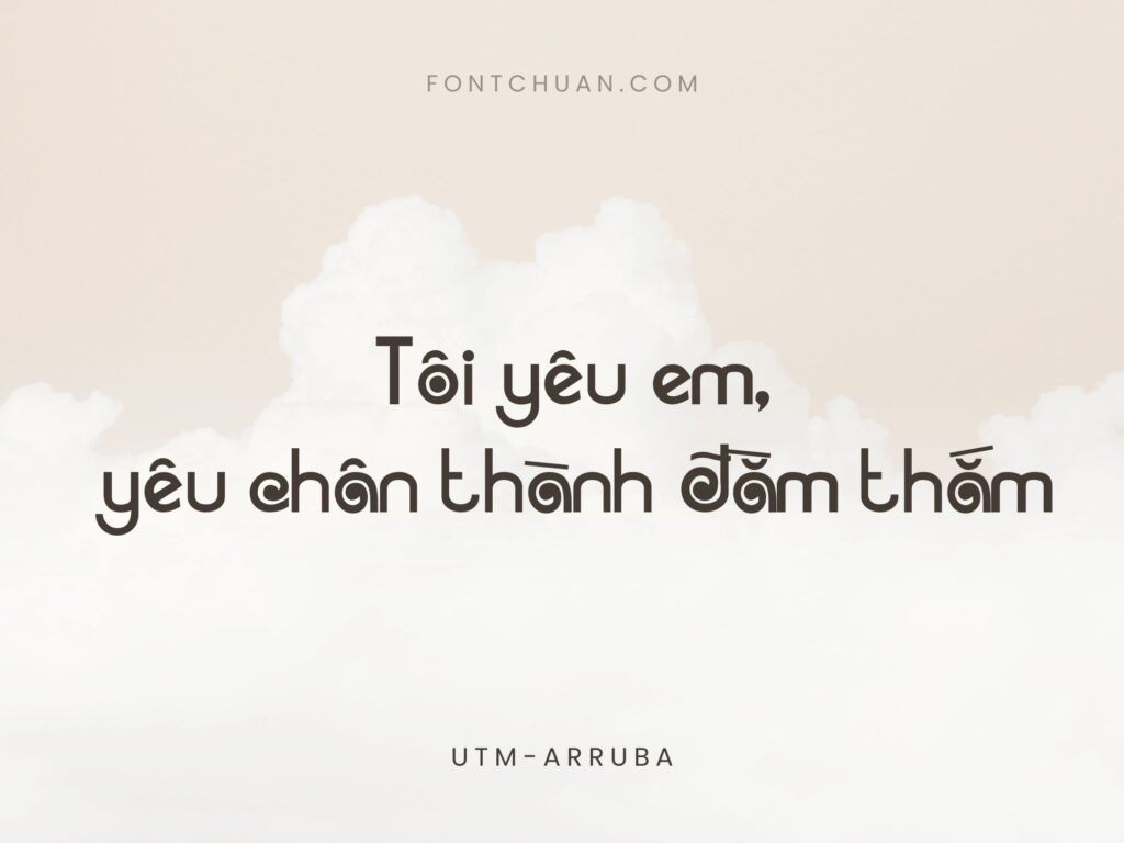 Font UTM Arruba Kt Việt Hóa