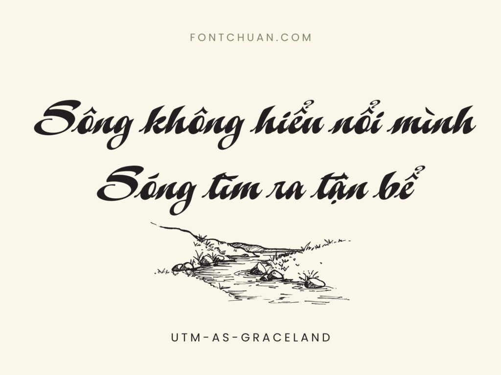 Font UTM A&S Graceland Việt Hóa