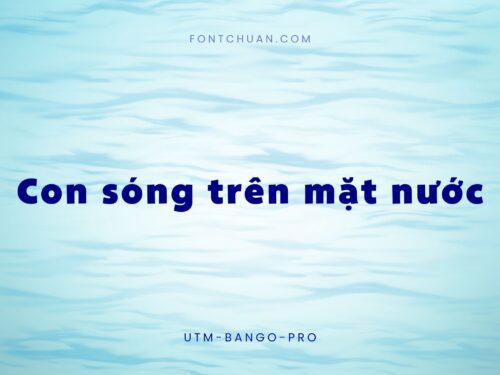 Font UTM Bango Pro Việt Hóa