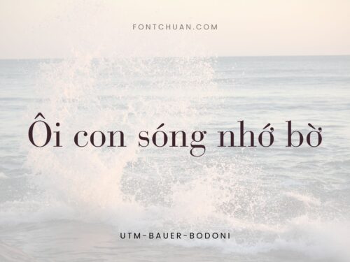 Font UTM Bauer Bodoni Việt Hóa