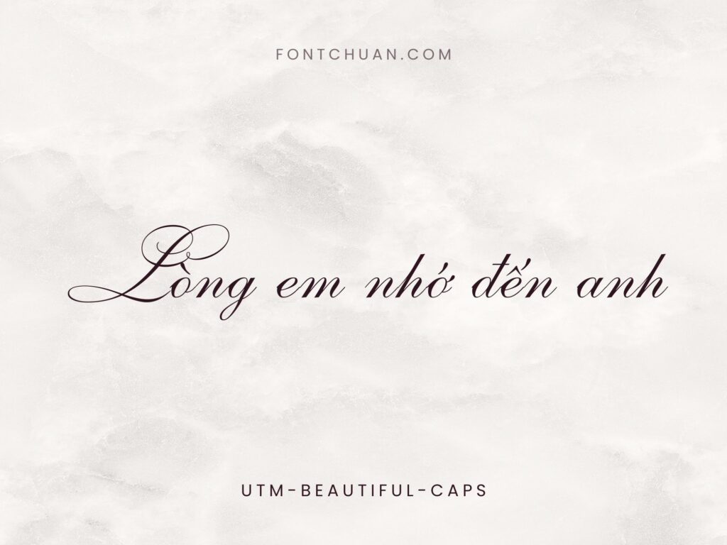 Font UTM Beautiful Caps Việt Hóa