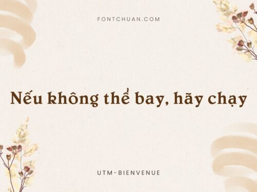 Font UTM Bienvenue Việt Hóa