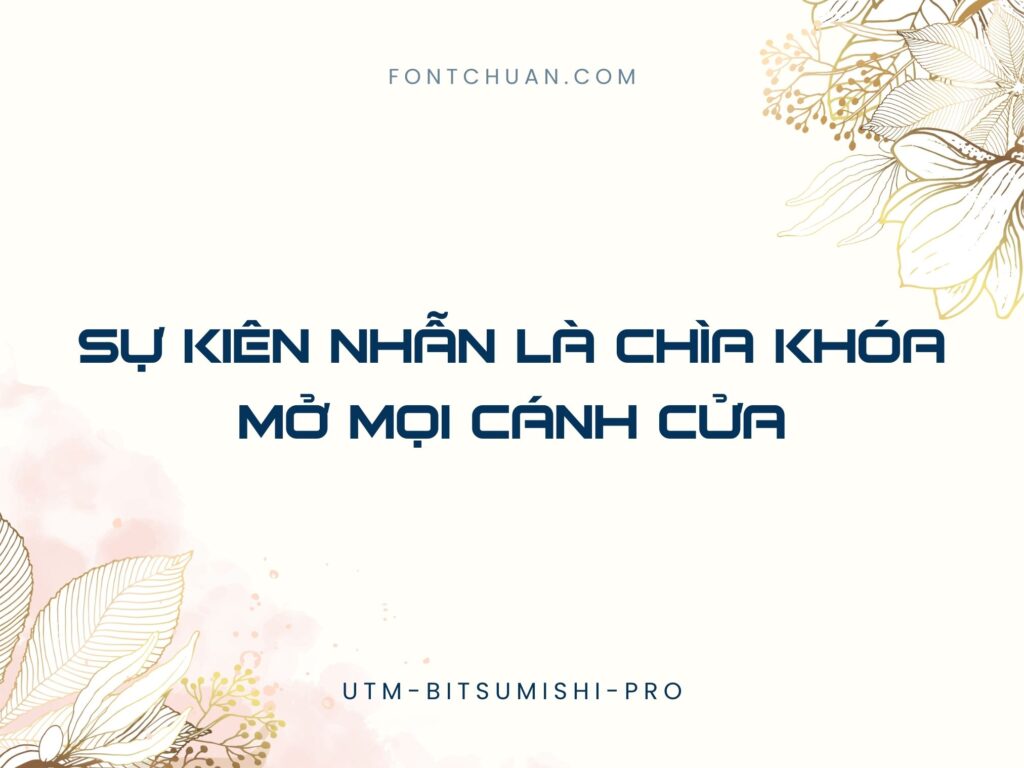 Font UTM Bitsumishi Pro Việt Hóa
