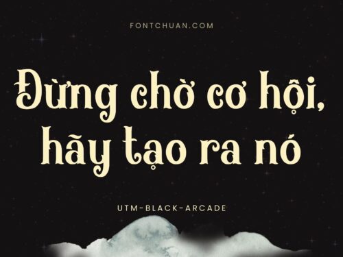Font UTM Black Arcade Việt Hóa