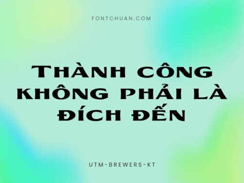 Font UTM Brewers Kt Việt Hóa