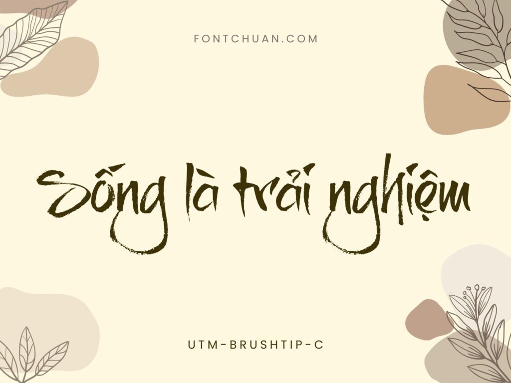 Font UTM Brushtip-C Việt Hóa