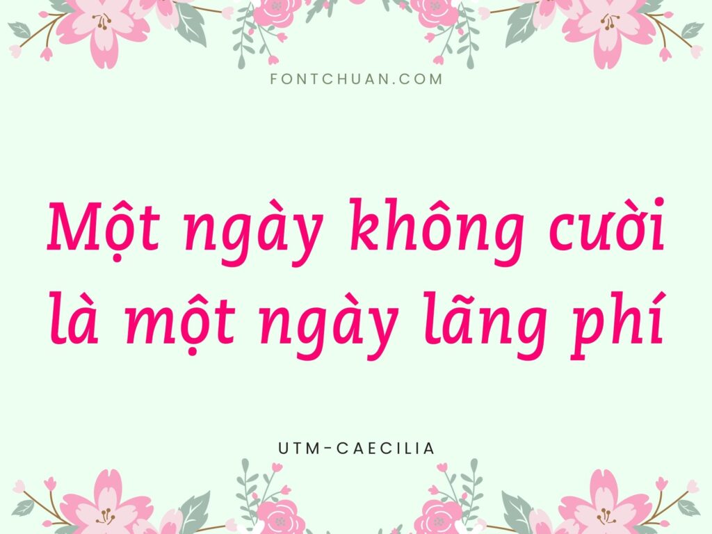 Font UTM Caecilia Kt Việt Hóa