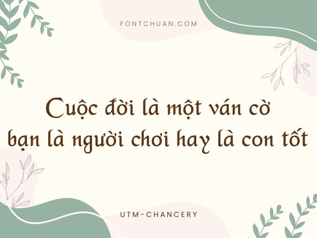 Font UTM Chancery Việt Hóa