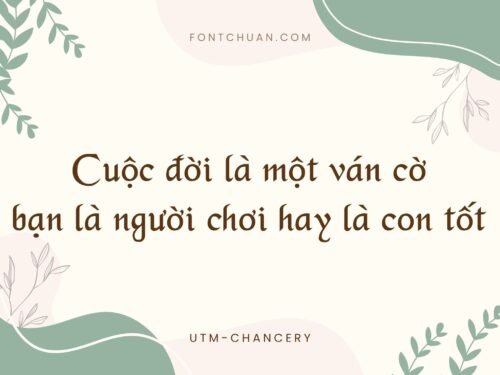 Font UTM Chancery Việt Hóa