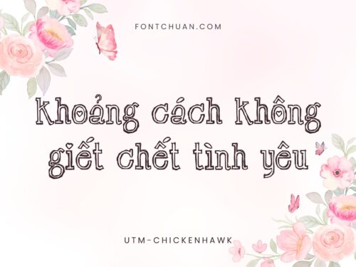 Font UTM Chickenhawk Việt Hóa