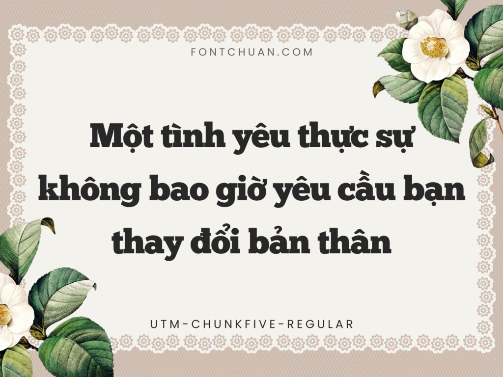 Font UTM Chunkfive Việt Hóa