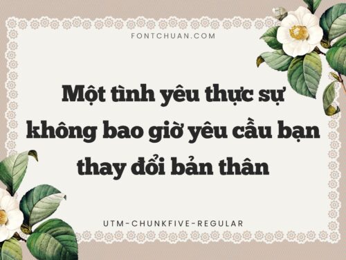 Font UTM Chunkfive Việt Hóa
