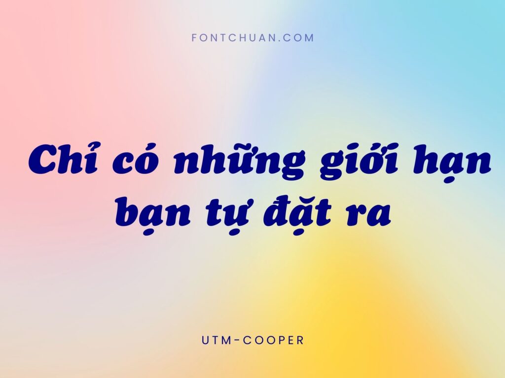 Font UTM Cooper Việt Hóa