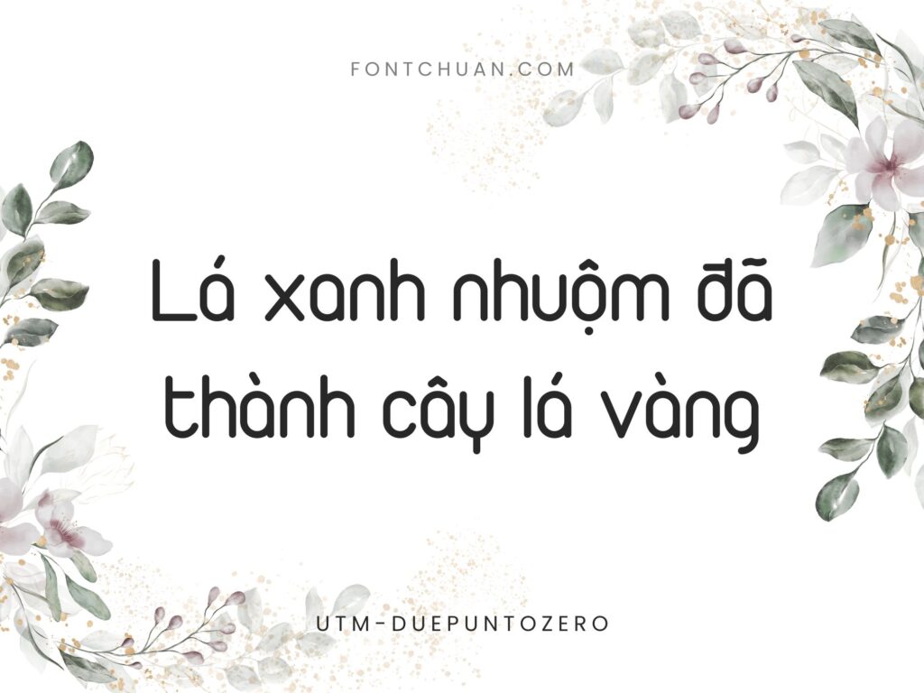 Font UTM Duepuntozero Việt Hóa