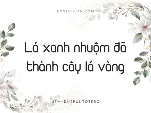Font UTM Duepuntozero Việt Hóa