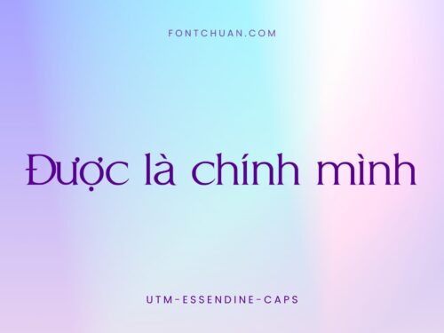 Font UTM Essendine Caps Việt Hóa