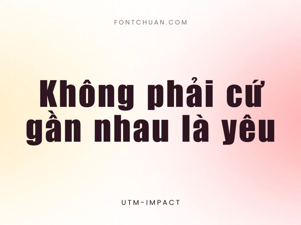 Font UTM Impact Việt Hóa