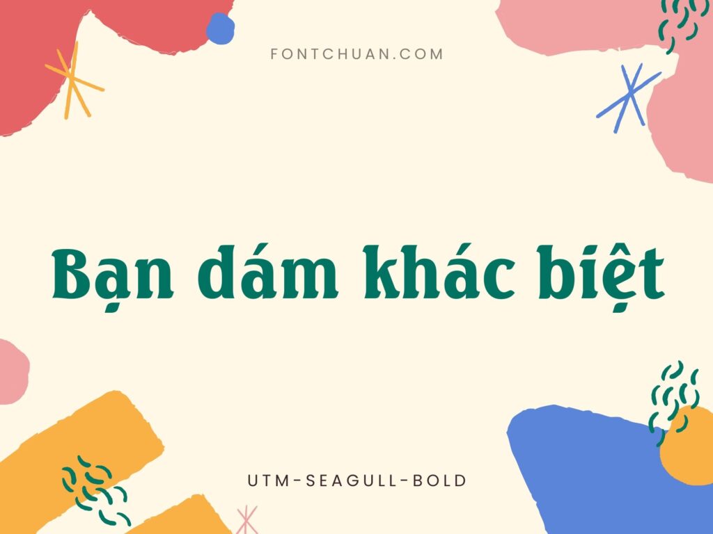 Font UTM Seagullbold Việt Hóa