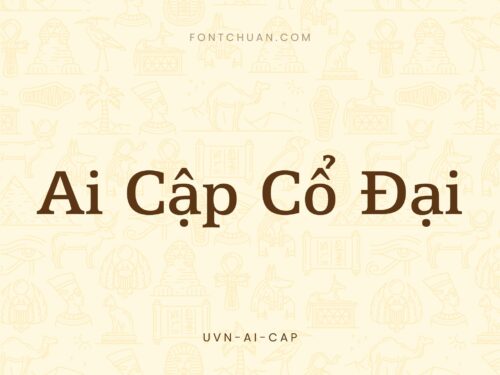 Font UVN Ai Cap Việt Hóa