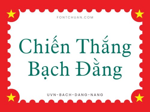 Font UVN Bach Dang Nang Việt Hóa