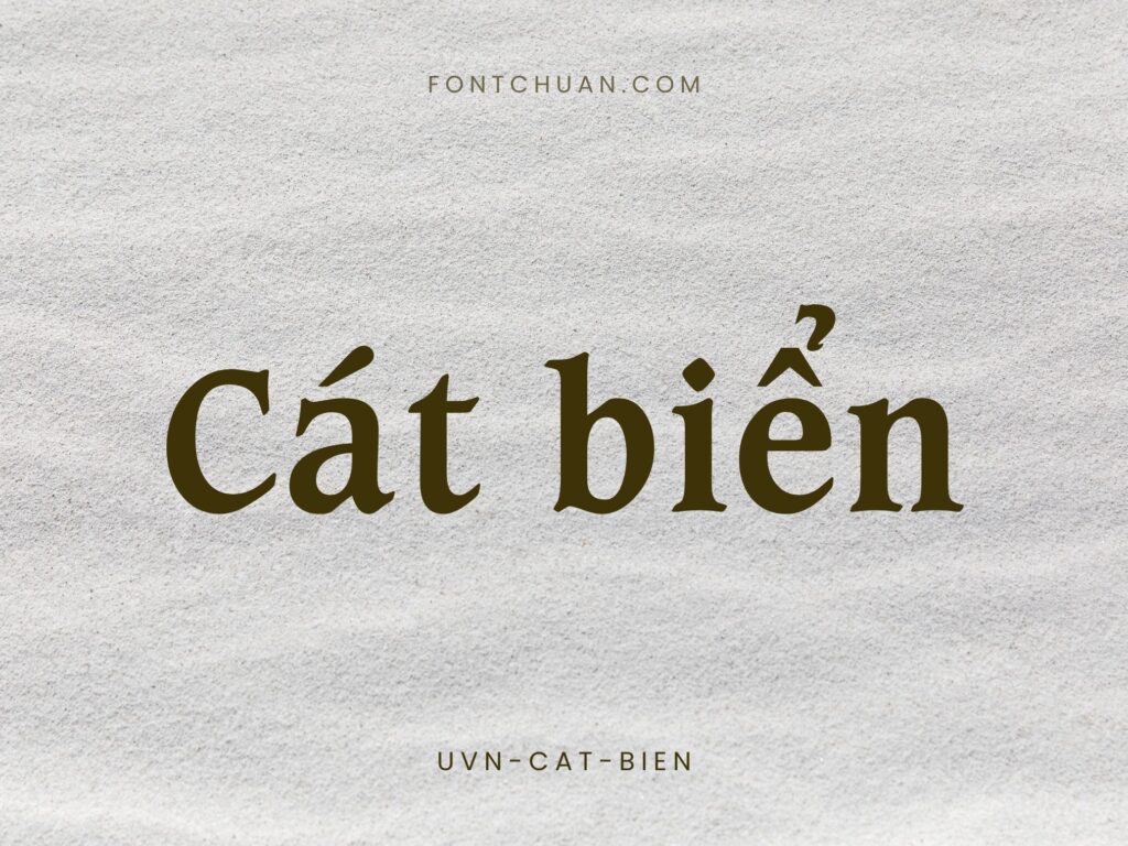 Font UVN Cat Bien Việt Hóa