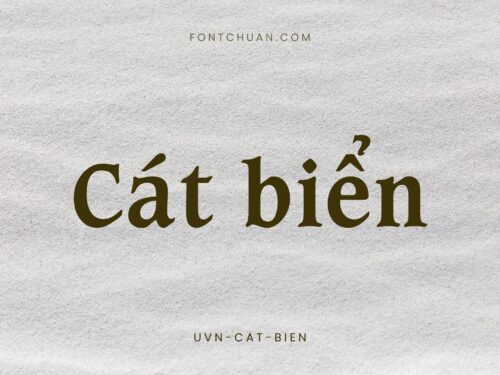 Font UVN Cat Bien Việt Hóa