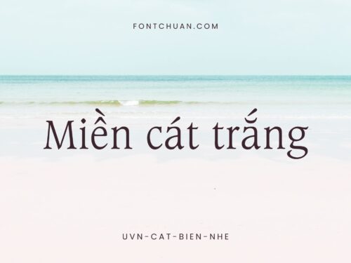 Font UVN Cat Bien Nhe Việt Hóa