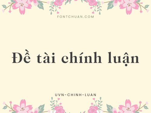 Font UVN Chinh Luan Việt Hóa