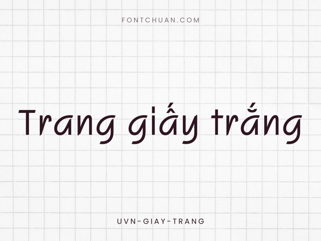 Font UVN Giay Trang Việt Hóa
