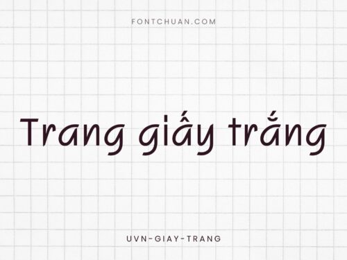 Font UVN Giay Trang Việt Hóa