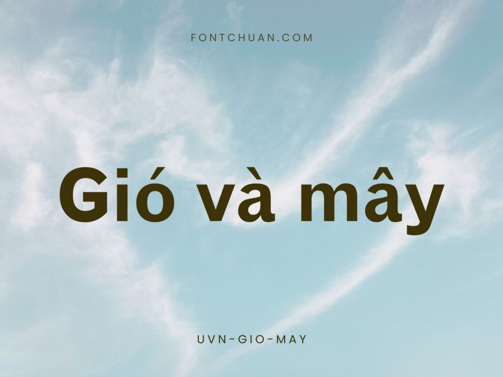 Font UVN Gio May Việt Hóa