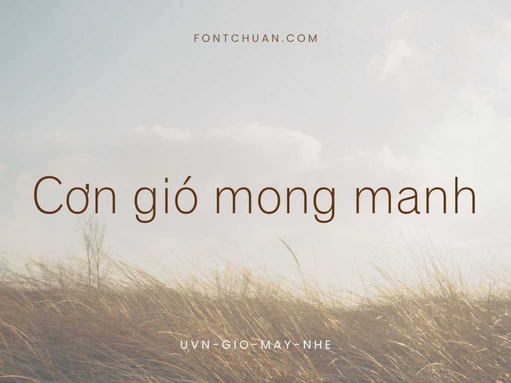 Font UVN Gio May Nhe Việt Hóa