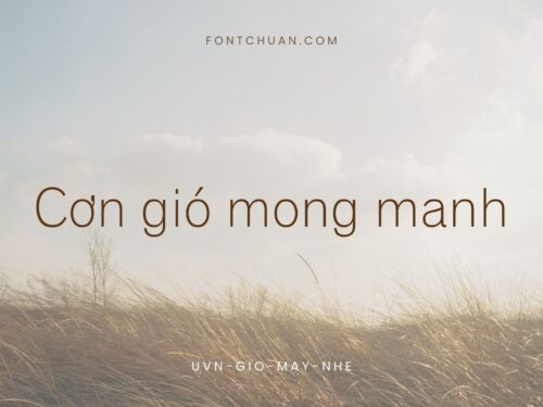 Font UVN Gio May Nhe Việt Hóa