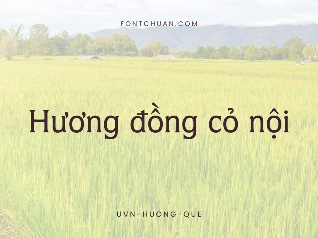 Font UVN Huong Que Việt Hóa