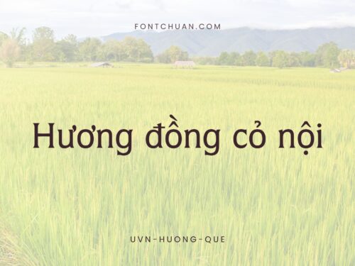 Font UVN Huong Que Việt Hóa