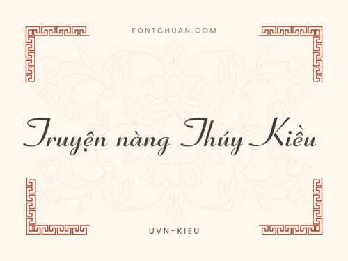 Font UVN Kieu Việt Hóa