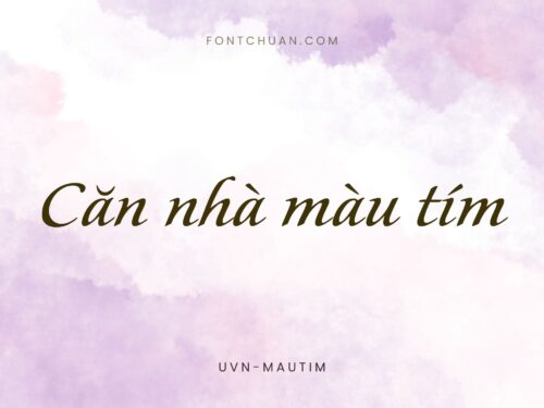 Font UVN Mau Tim Việt Hóa