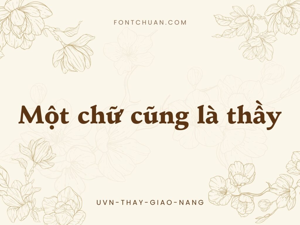 Font UVN Thay Giao Nang Việt Hóa