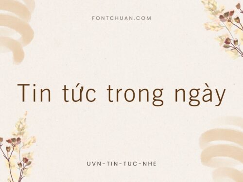 Font UVN Tin Tuc Nhe Việt Hóa
