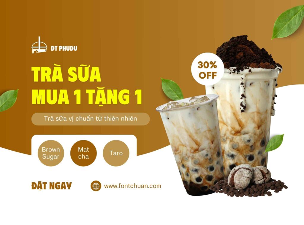 Tải Font DT Phudu Việt Hóa miễn phí làm băng rôn, bảng hiệu quảng cáo