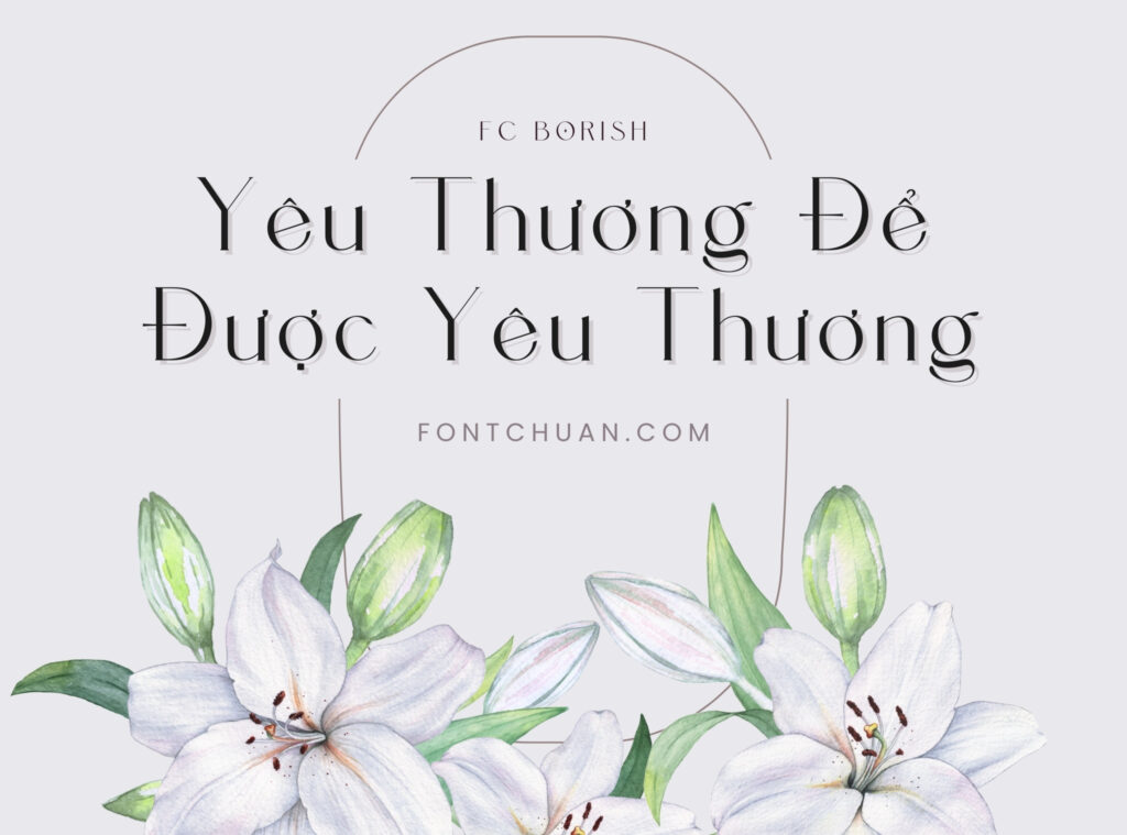 Font FC Borish Việt Hóa