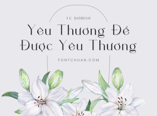 Font FC Borish Việt Hóa