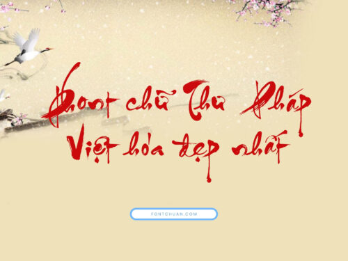 Top Font chữ thư pháp Việt hóa đẹp nhất cho thiết kế