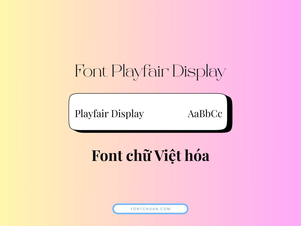 Font Canva Serif Việt Hóa