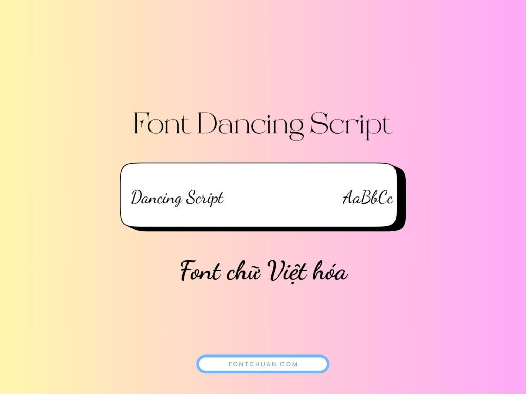 Font chữ thư pháp Việt hóa Canva