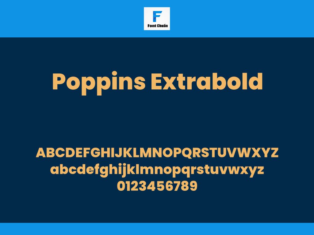 Font Poppins ExtraBold