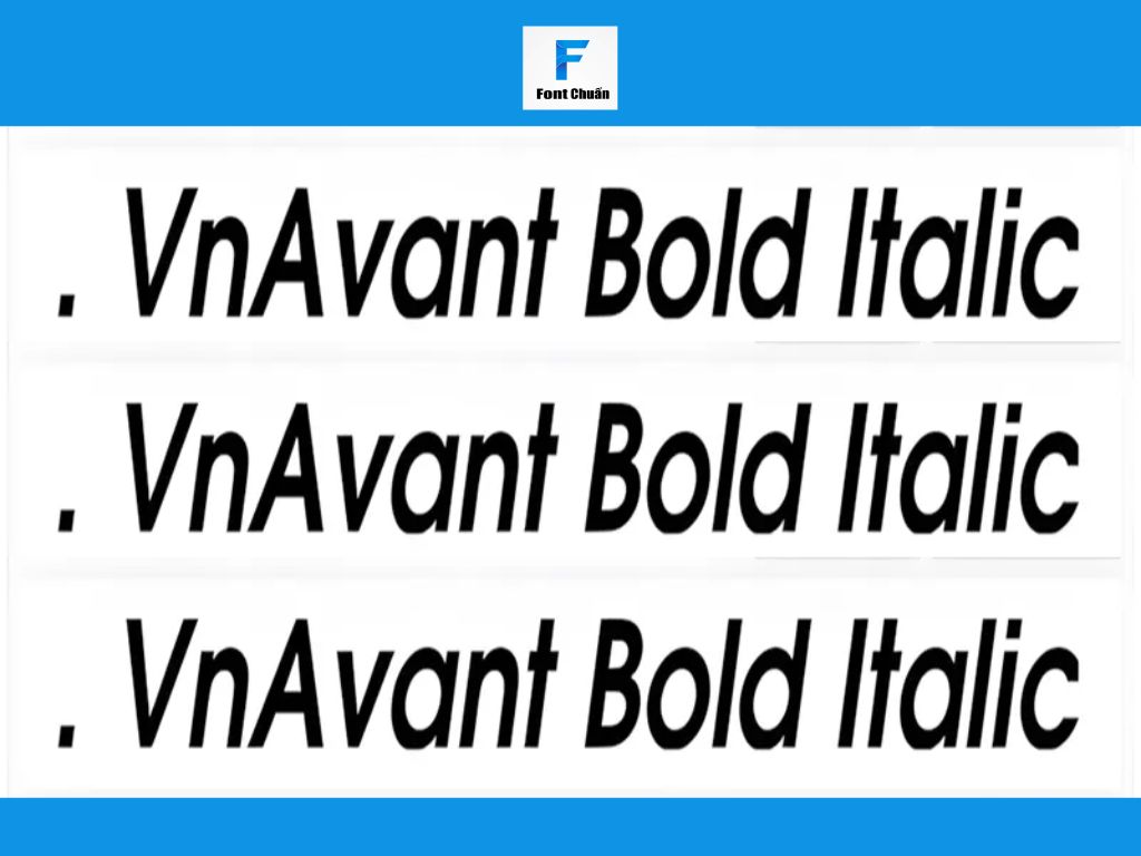 Font VnAvant Bold Ilatic