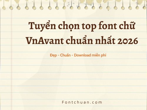 tải font vnavant mới nhất