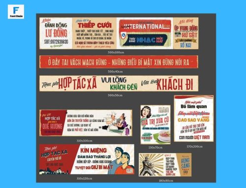 Font chữ trong thời gian bao cấp