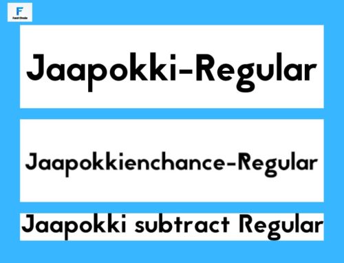 Font chữ Jaapokki Regular